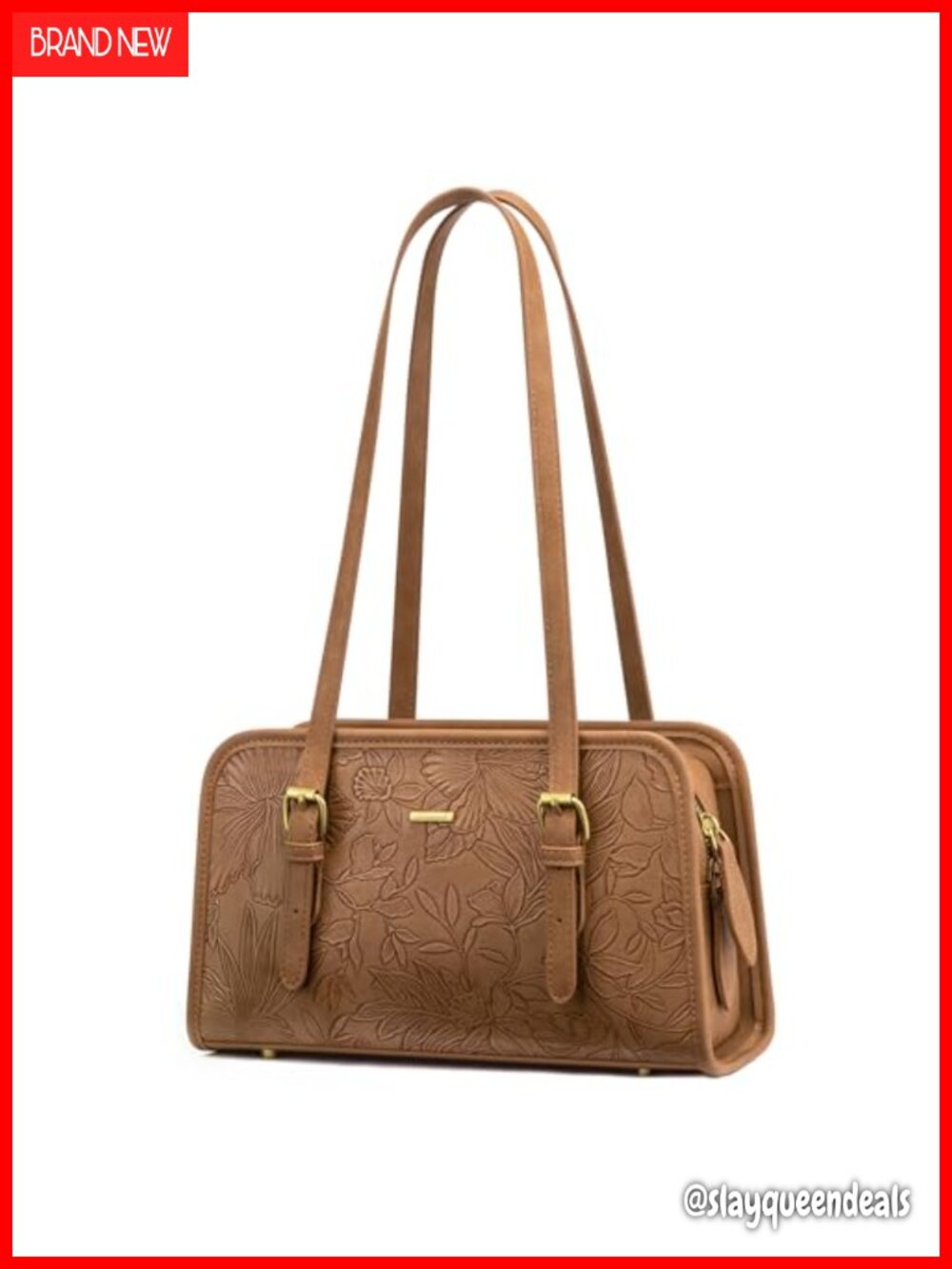Vegan Leather Swing Zip Shoulder Bag Small Purse Hobo Clutch